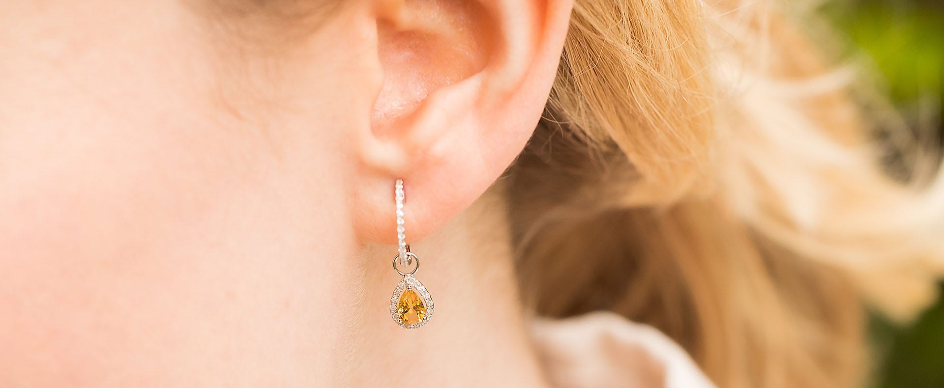 White Gold Earrings
